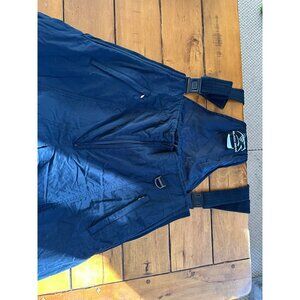 Black Bear Mens Insulated Snow Bib Overalls L Black Nylon & Polyester Adjustable